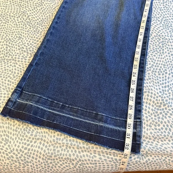 Judy Blue | High Rise Palazzo Wide Leg Jeans, Dark Indigo - Picture 6 of 11